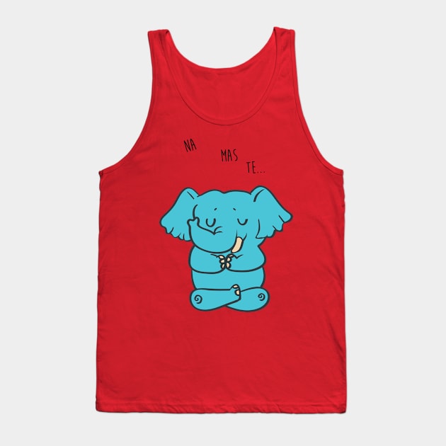 Namaste Elephant Tank Top by huebucket